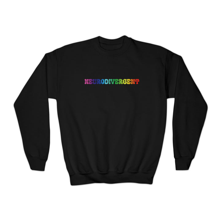 Kids Groovy Rainbow Neurodivergent Sweatshirt