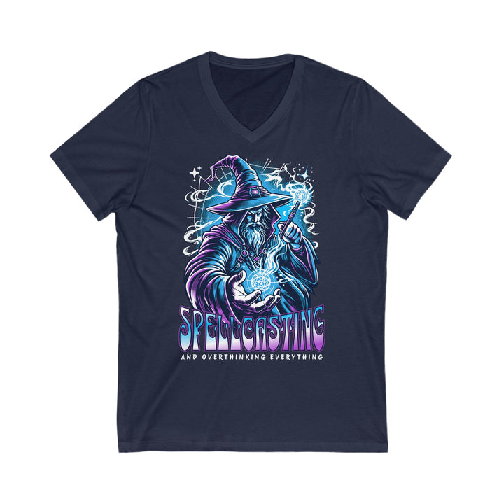 Adult Spellcasting and Overthinking Everything V-Neck Tee