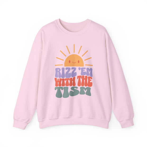 Adult Sunny Rizz 'Em With The Tism Sweatshirt