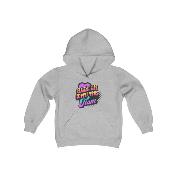 Kids Rizz Em With The Tism Purple Heart Hoodie Sweatshirt