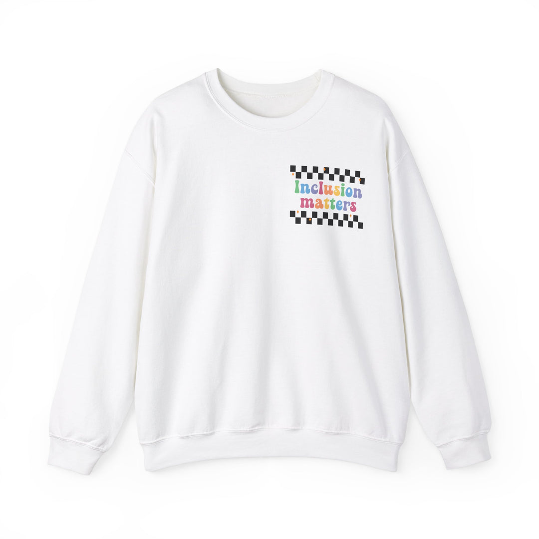 Adult Inclusion Matter Checkerboard Front and Back Sweatshirt