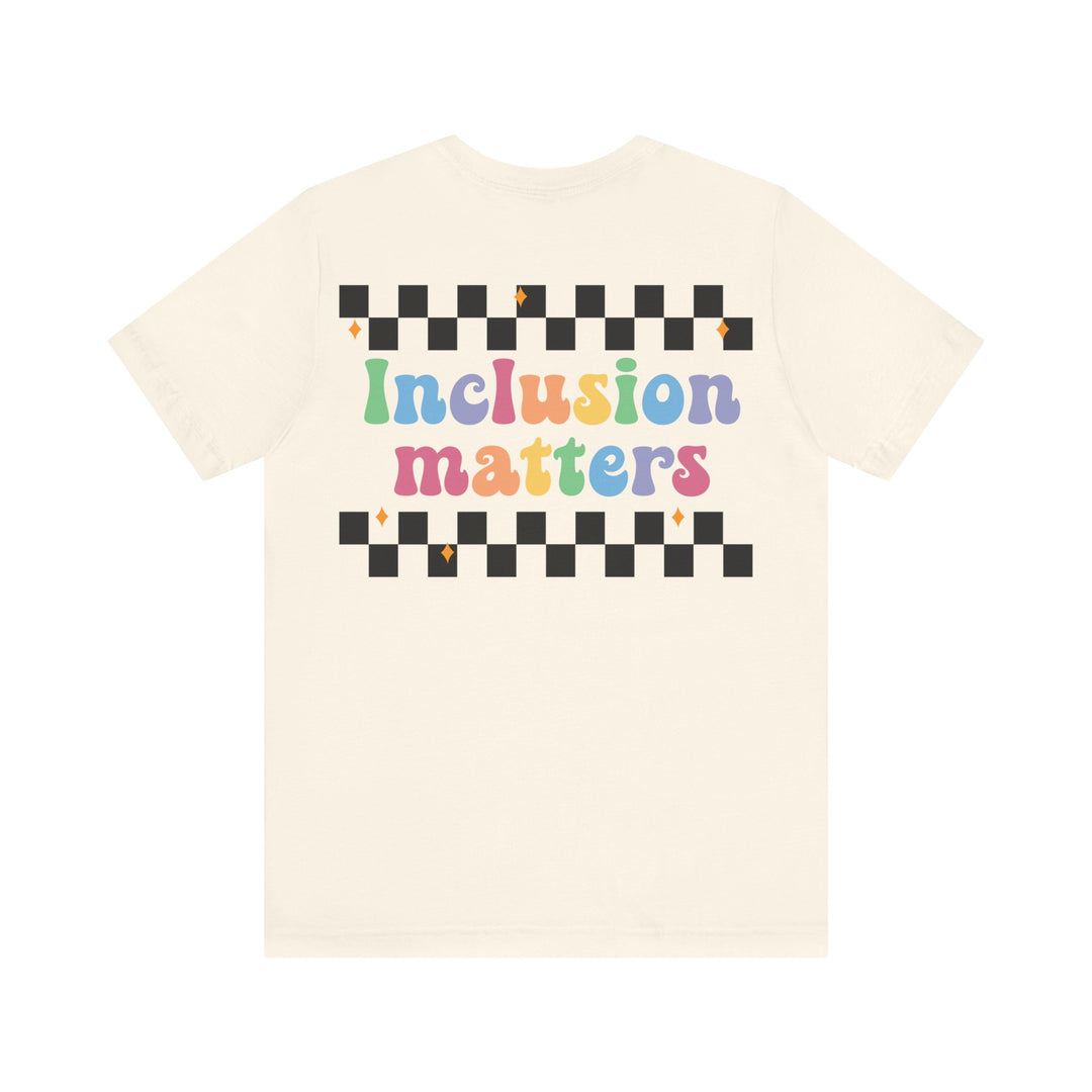 Adult Inclusion Matter Checkerboard Front and Back Tee