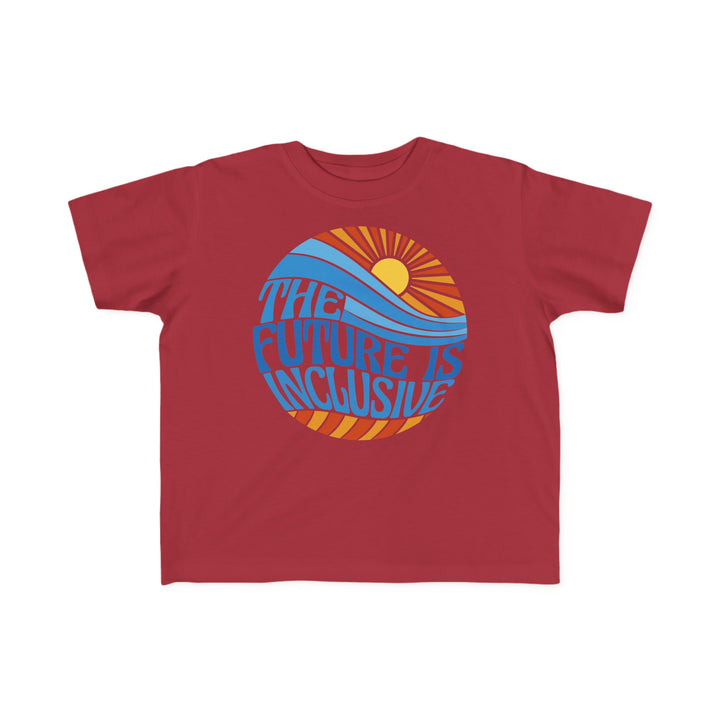 Toddler's The Future Is Inclusive Groovy Sun Tee