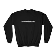 Kids Neurodivergent Distressed Text Sweatshirt