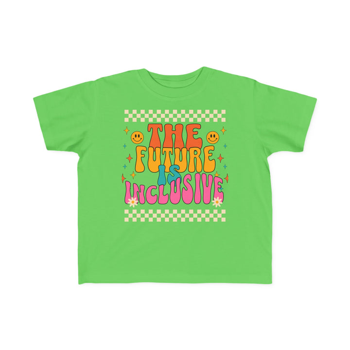 Toddler's  Groovy The Future is Inclusive Tee