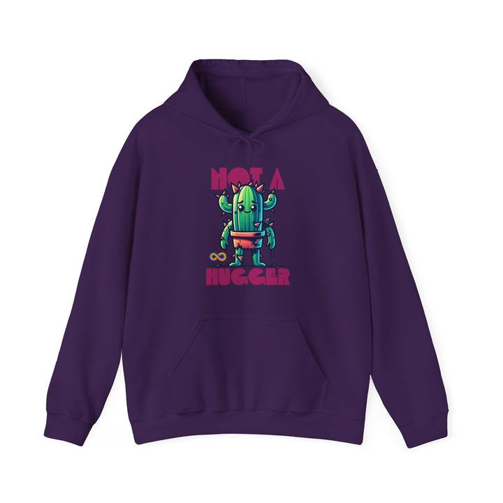 Adult Not a Hugger Cactus Hoodie