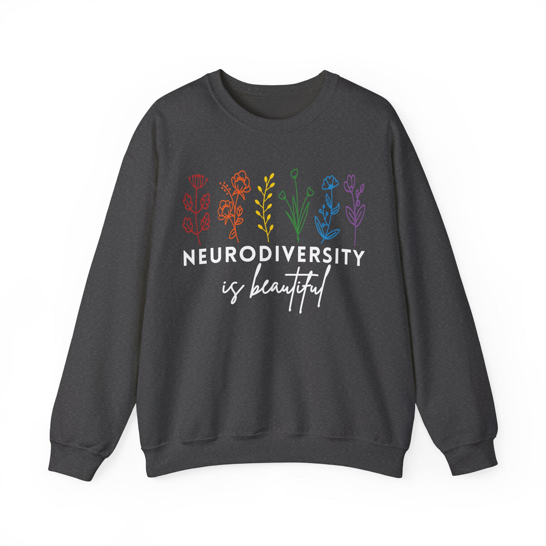 Adult Neurodiversity Is Beautiful Flowers Sweatshirt