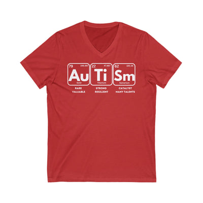 Adult Autism Elements V-Neck Tee