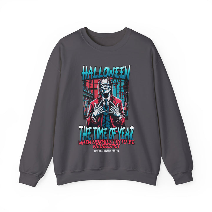 Adult Halloween When Normies Try to be Neurospicy Sweatshirt