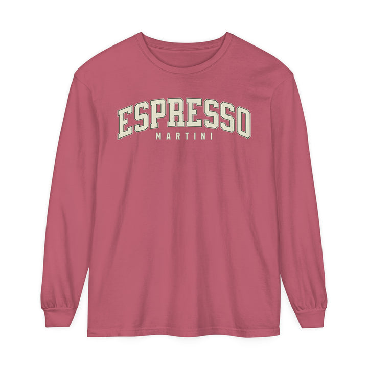 Espresso Martini Garment-dyed Long Sleeve T-Shirt