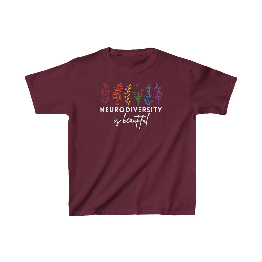 Kids Neurodiversity Is Beautiful Flowers Tee