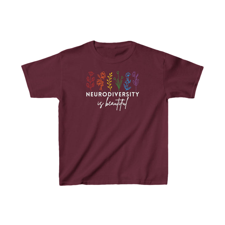 Kids Neurodiversity Is Beautiful Flowers Tee