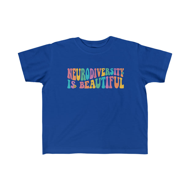 Toddler's Neurodiversity is Beautiful Groovy Tee