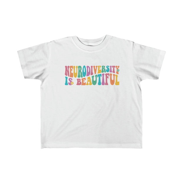 Toddler's Neurodiversity is Beautiful Groovy Tee