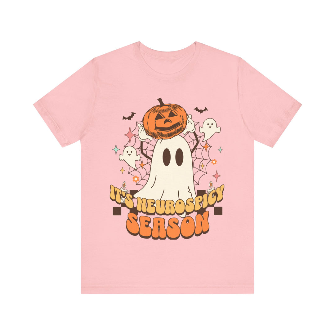 Adult Its Neurospicy Season Ghost and Pumpkin Tee