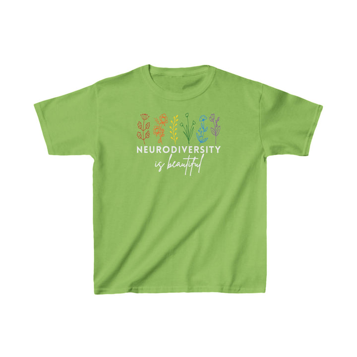 Kids Neurodiversity Is Beautiful Flowers Tee