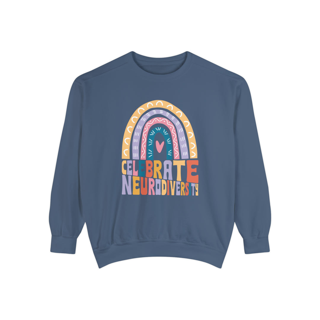 Comfort Colors Celebrate Neurodiversity Rainbow Sweatshirt