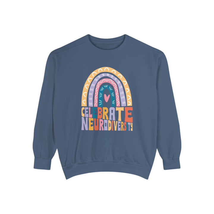 Comfort Colors Celebrate Neurodiversity Rainbow Sweatshirt