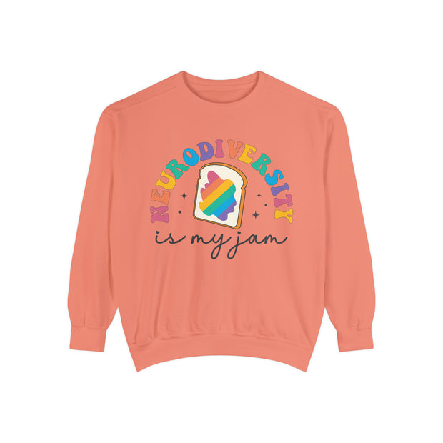 Comfort Colors Neurodiversity is My Jam Sweatshirt