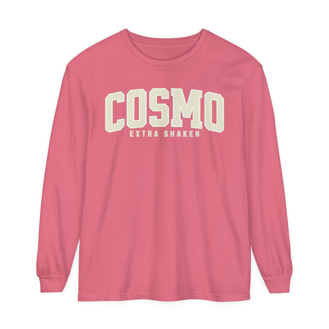 Cosmo Extra Shaken Garment-dyed Long Sleeve T-Shirt