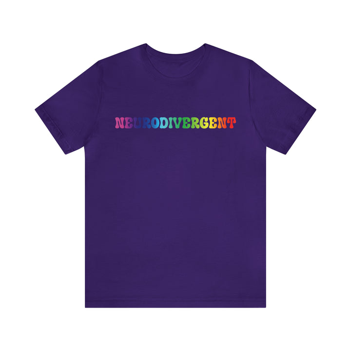 Groovy Rainbow Neurodivergent Tee