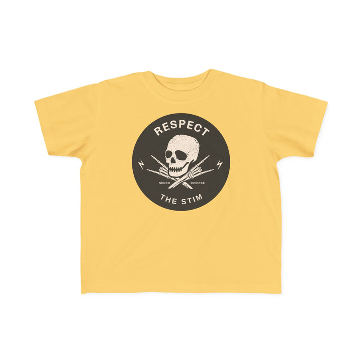 Toddler's  Respect the Stim Skull Tee