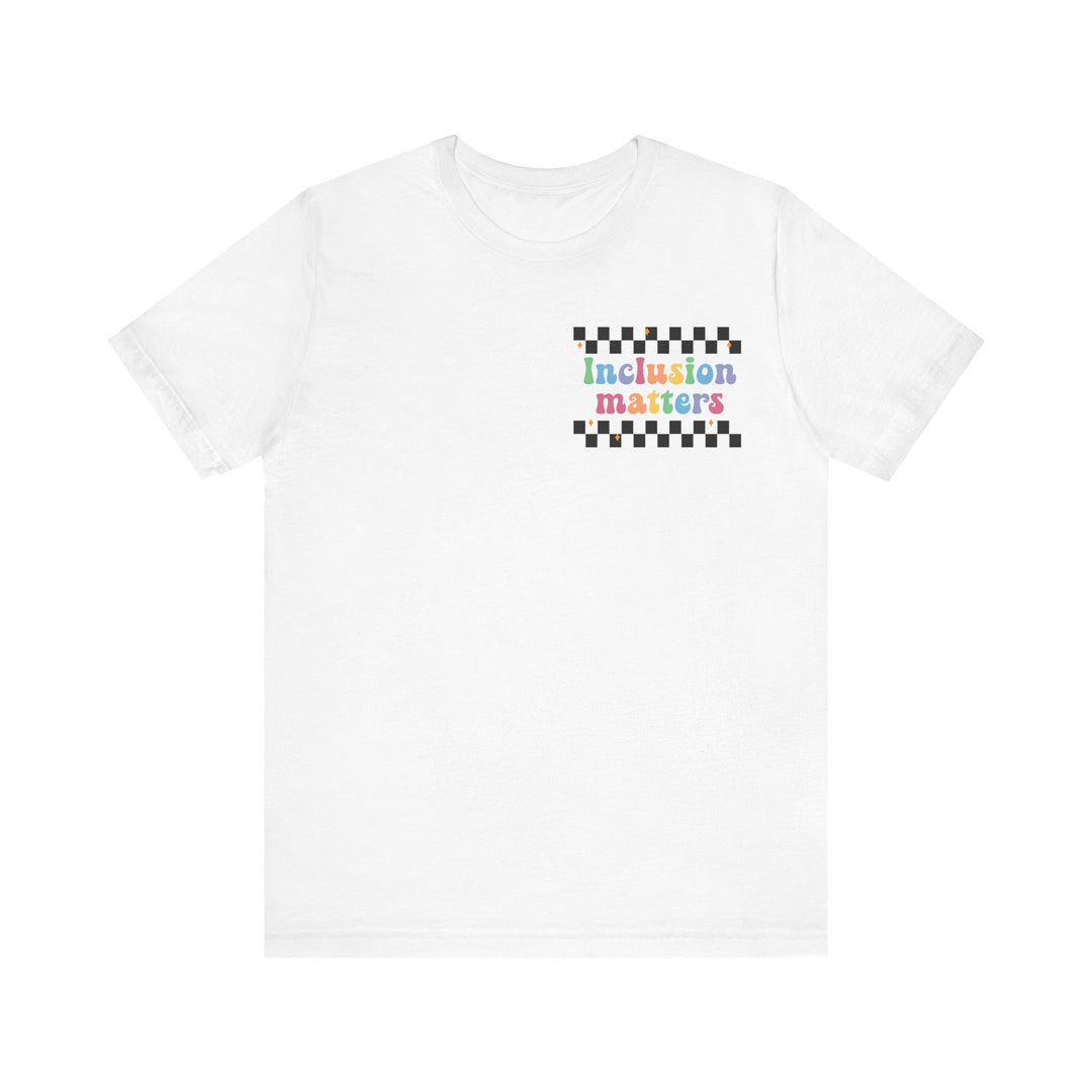 Adult Inclusion Matter Checkerboard Front and Back Tee