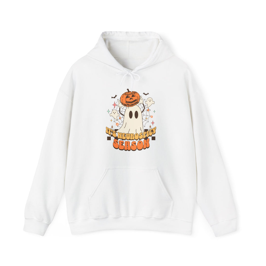 Adult Its Neurospicy Season Ghost and Pumpkin Hoodie