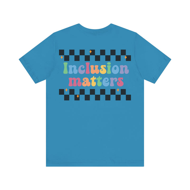 Adult Inclusion Matter Checkerboard Front and Back Tee