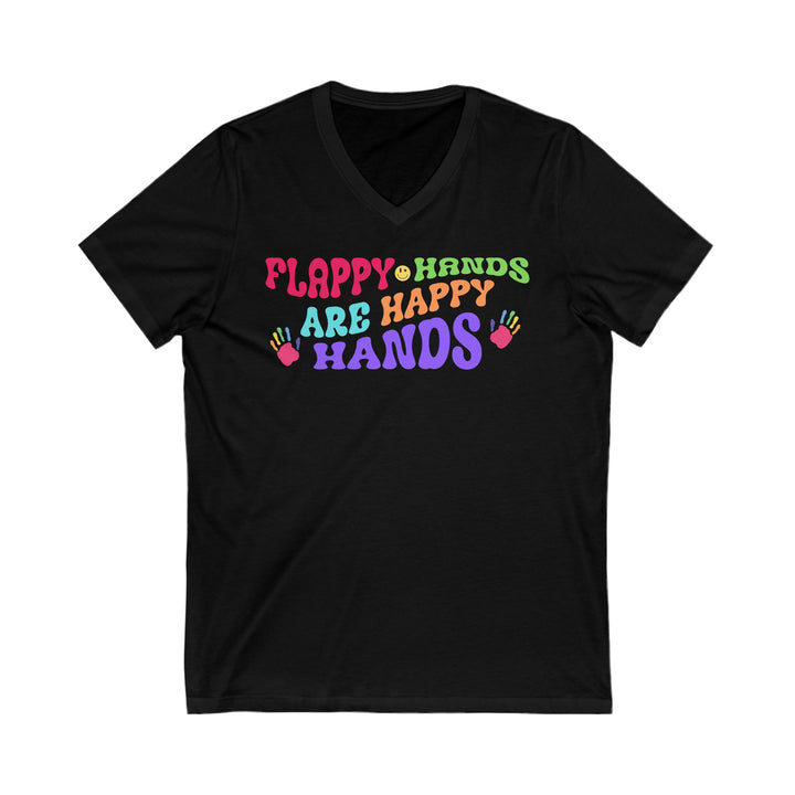 Flappy Hands are Happy Hands V-Neck Tee