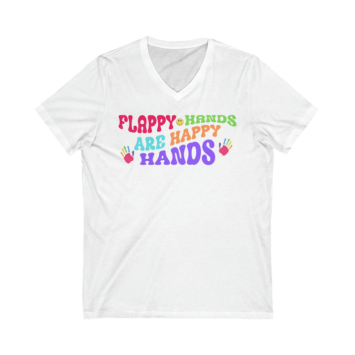 Flappy Hands are Happy Hands V-Neck Tee