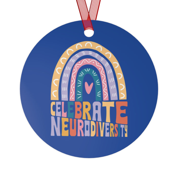 Celebrate Neurodiversity Metal Ornament