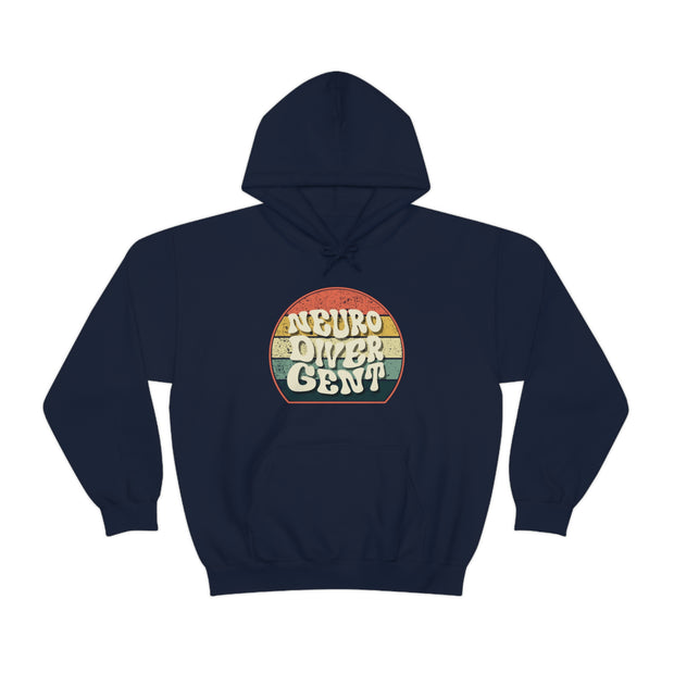 Retro Groovy Neurodivergent Hoodie