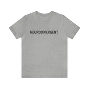 Nuerodivergent Distressed Text Tee