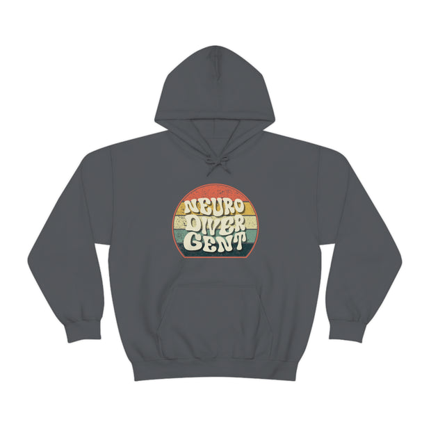 Retro Groovy Neurodivergent Hoodie