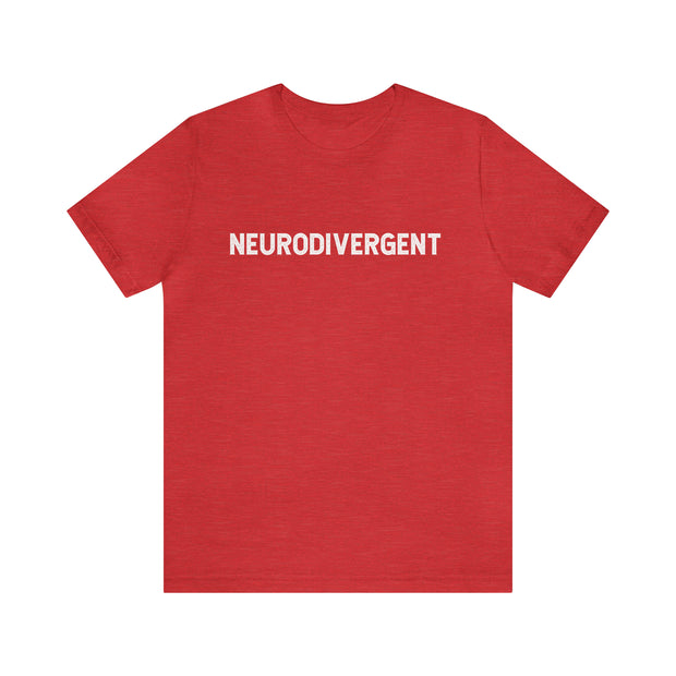 Nuerodivergent Distressed Text Tee