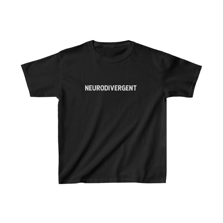 Kids Neurodivergent Distressed Text Tee