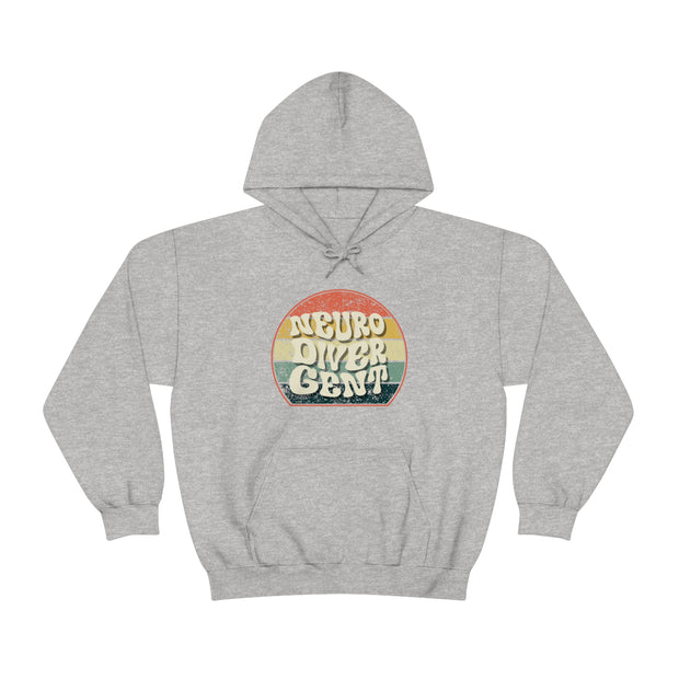 Retro Groovy Neurodivergent Hoodie