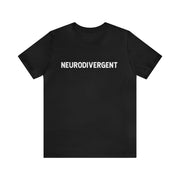 Nuerodivergent Distressed Text Tee