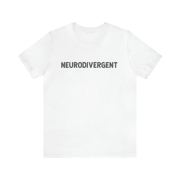 Nuerodivergent Distressed Text Tee